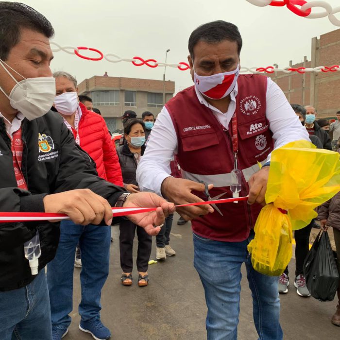 ALCALDE EDDE CUELLAR INAUGURÓ NUEVAS PISTAS EN LA ASOCIACIÓN DE